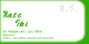 mate ipi business card